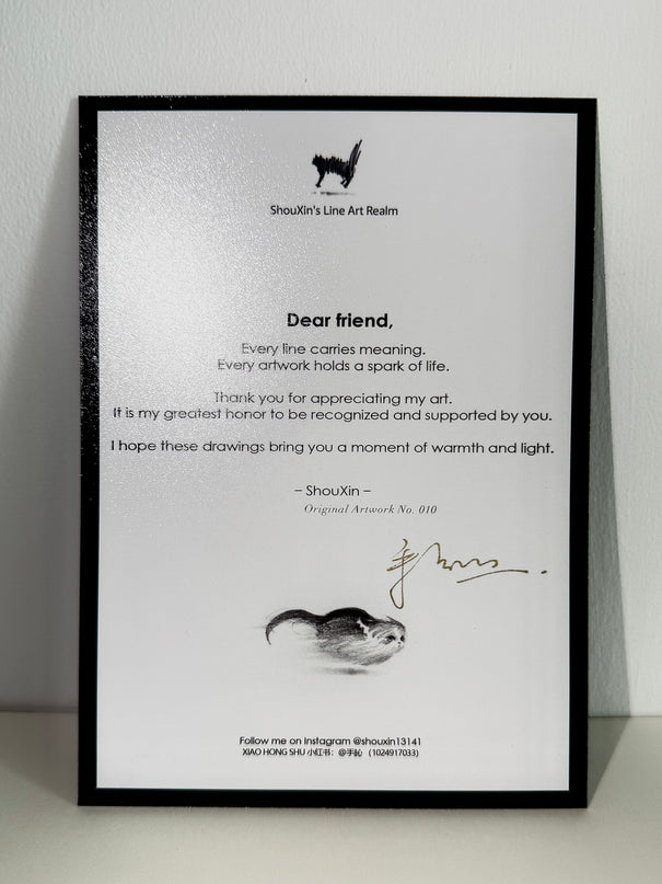 No. 010  "Black Cat Series – Warning"