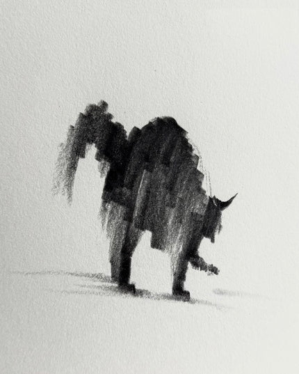 No. 040 "Black Cat Series, Stretching"