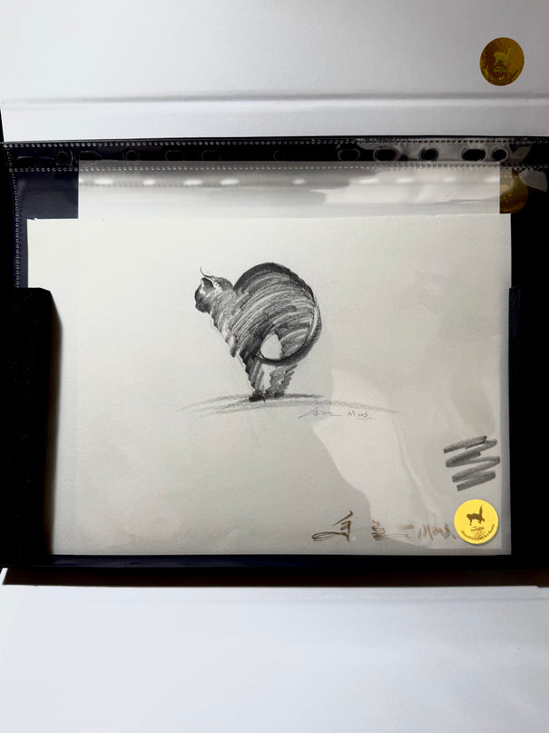 No. M003  "The Black Cat — Morning Stretch" (Masterpiece)