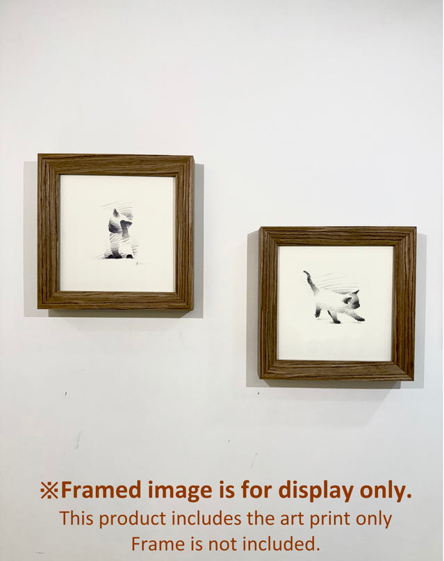 Siamese Cats Series (Set of 4 Illustrations)
