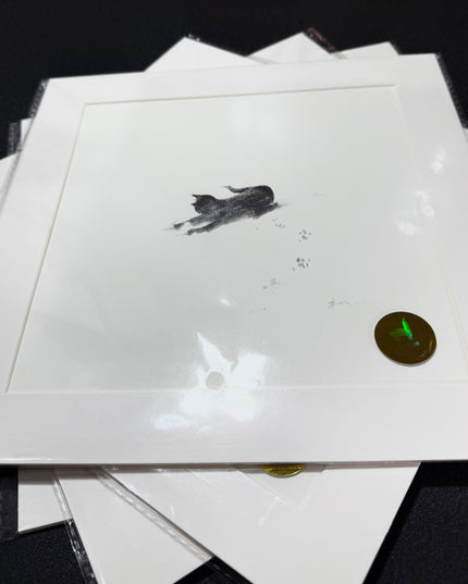 Snowy Kittens Series (Set of 4 Illustrations)