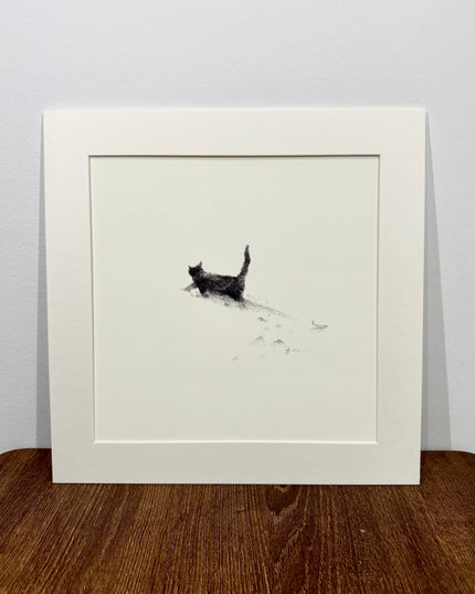 Snowy Kittens Series (Set of 4 Illustrations)