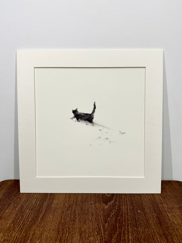 Snowy Kittens Series (Set of 4 Illustrations)