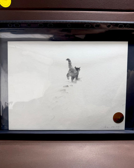 No. M022  "The Black Cat, Snowfield No. III" (Masterpiece)