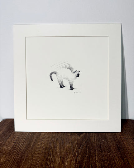 Siamese Cats Series (Set of 4 Illustrations)