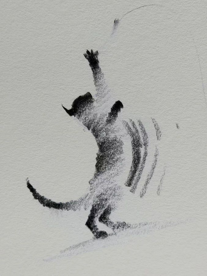 No. M012  "Siamese Cat, At Play" (Masterpiece)