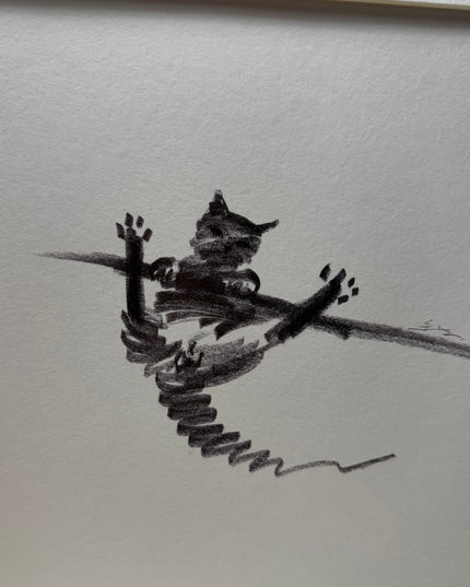 Art Print – "Hanging Cat" (2512P001)