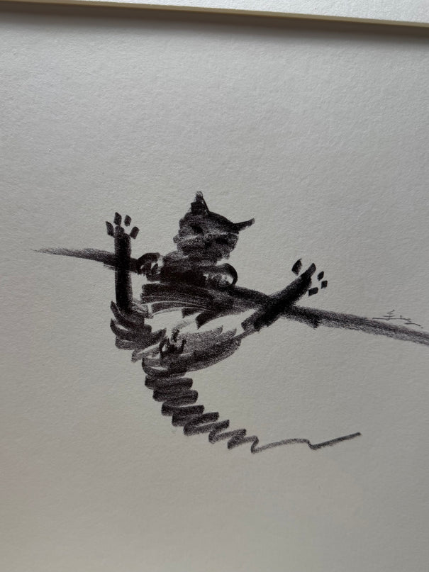 Art Print – "Hanging Cat" (2512P001)