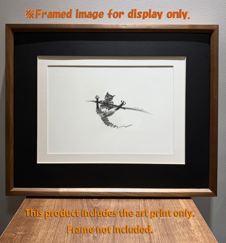 Art Print – "Hanging Cat" (2512P001)