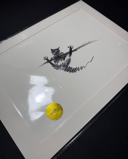 Art Print – "Hanging Cat" (2512P001)