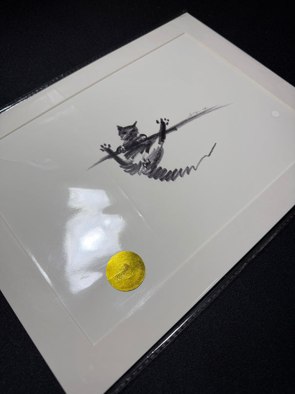 Art Print – "Hanging Cat" (2512P001)