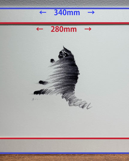 Art Print – "Lazy Cat" (2512P002)