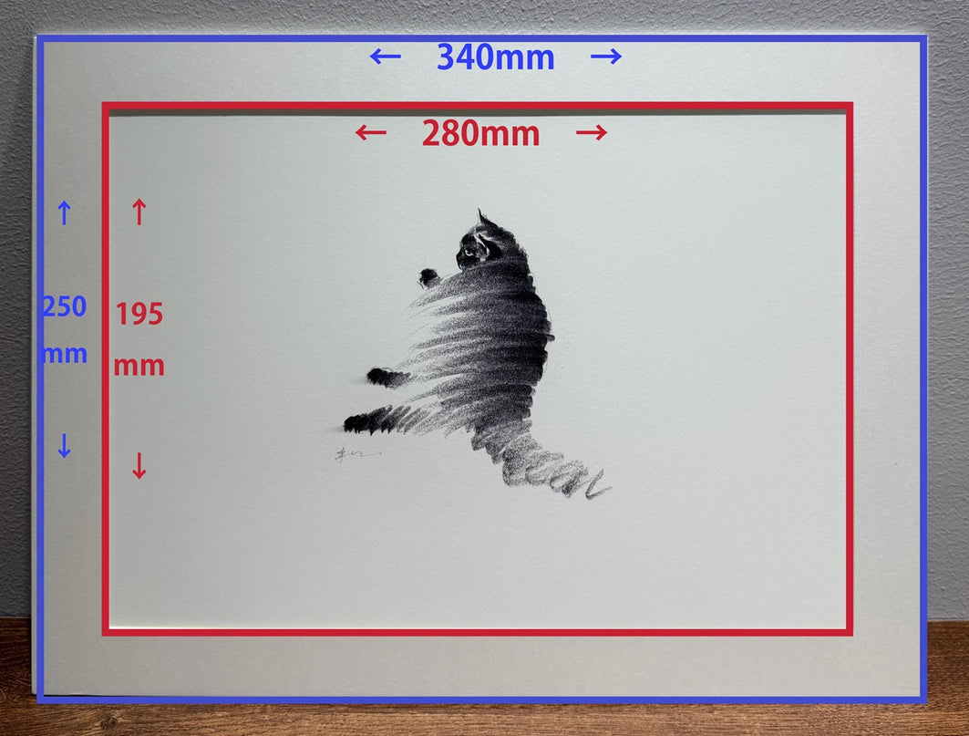 Art Print – "Lazy Cat" (2512P002)