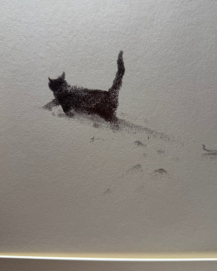 Art Print – "The Black Cat — Snowy Kitten 2" (2512P004)