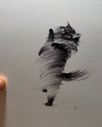 Art Print - "Standing Cat" (2607P008)