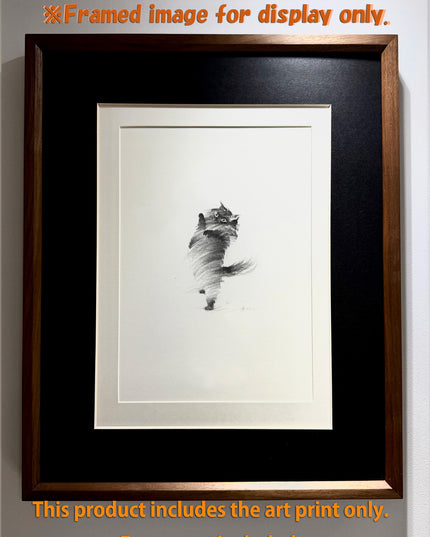 Art Print - "Standing Cat" (2607P008)