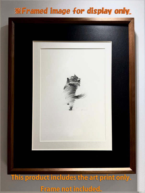 Art Print - "Standing Cat" (2607P008)