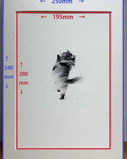 Art Print - "Standing Cat" (2607P008)