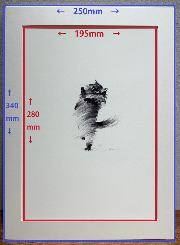Art Print - "Standing Cat" (2607P008)