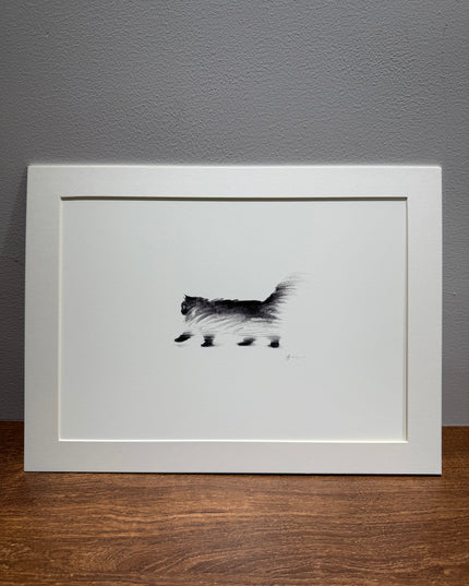 Art Print – "Walking Black Puff" (2512P006)
