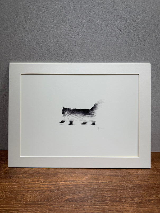 Art Print – "Walking Black Puff" (2512P006)