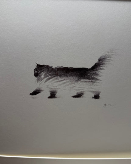 Art Print – "Walking Black Puff" (2512P006)