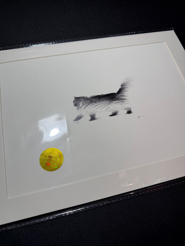 Art Print – "Walking Black Puff" (2512P006)