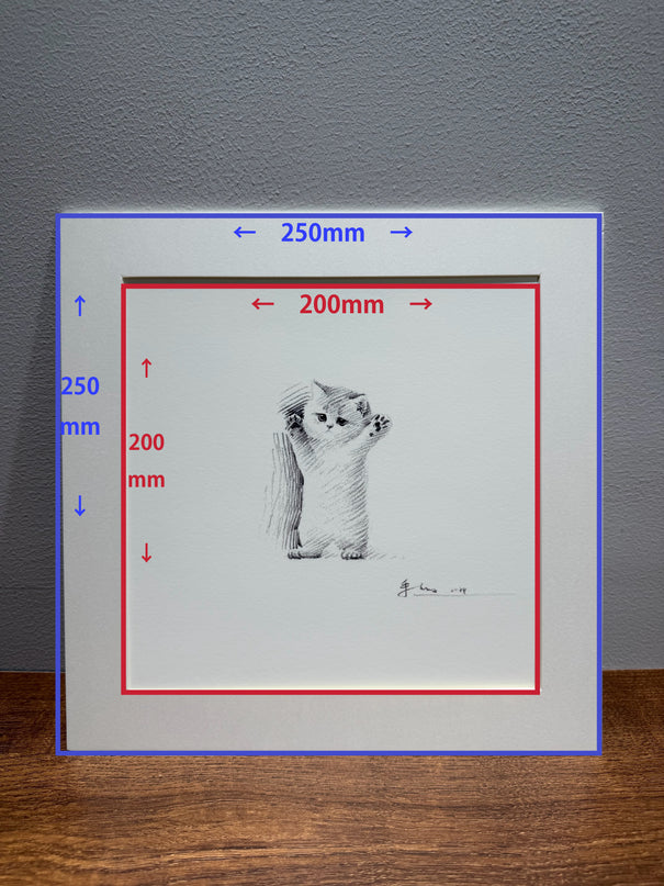 Leisurely Kittens Series (Set of 4 Illustrations)