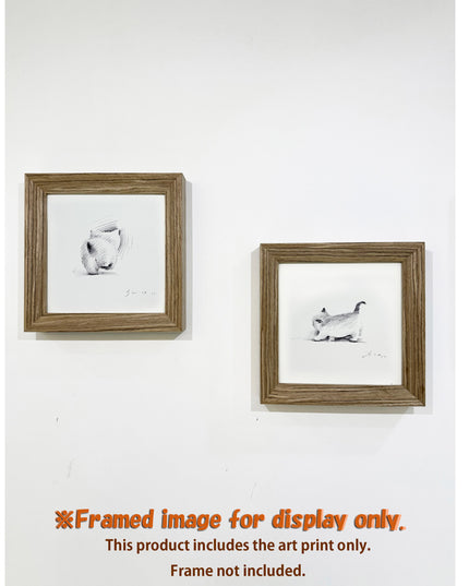 Leisurely Kittens Series (Set of 4 Illustrations)