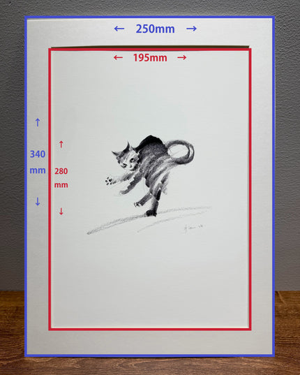 Art Print - "The Black Cat - Crab Walk" (2603P001)