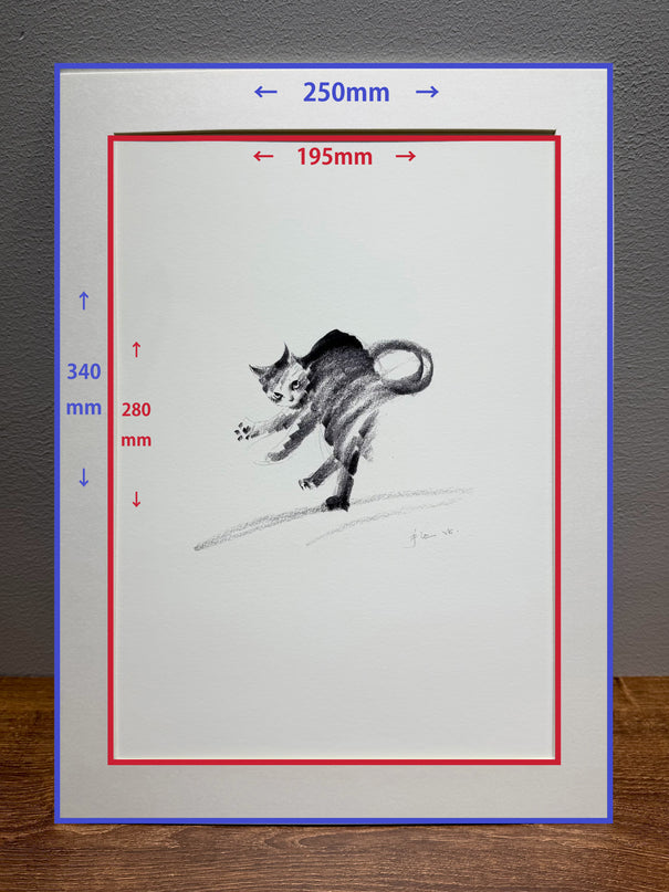 Art Print - "The Black Cat - Crab Walk" (2603P001)