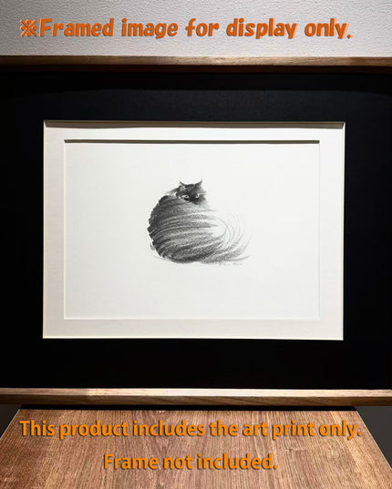 Art Print - "The Black Cat - Looking Back 2" (2603P005)