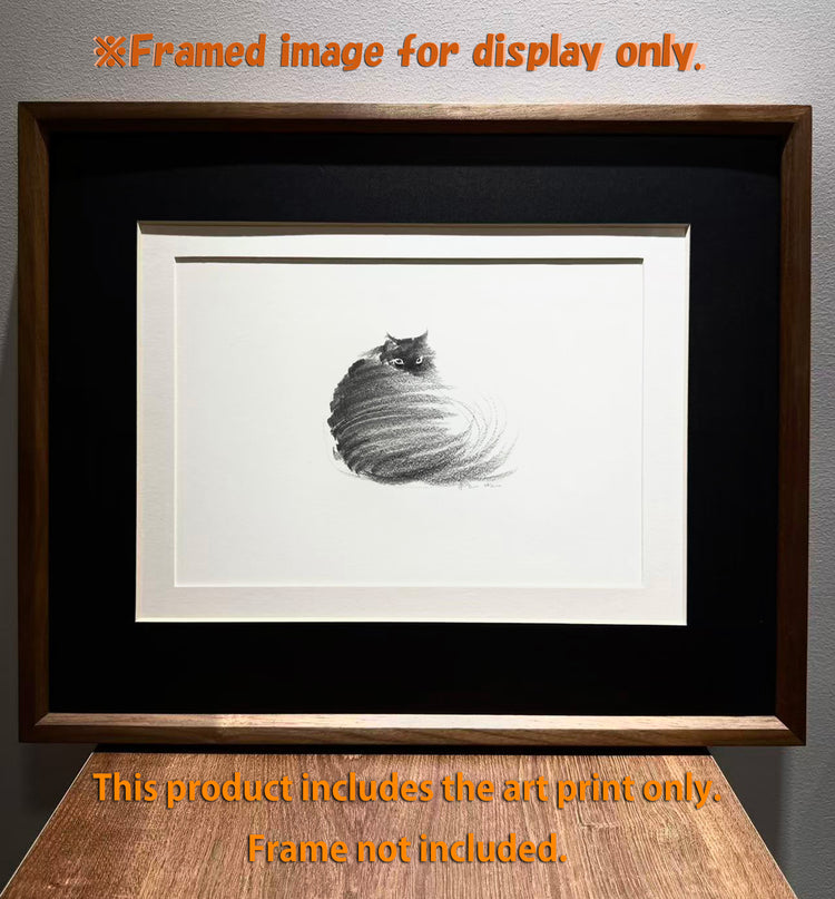 Art Print - "The Black Cat - Looking Back 2" (2603P005)