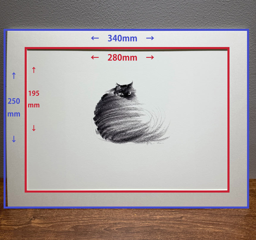 Art Print - "The Black Cat - Looking Back 2" (2603P005)