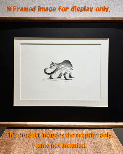 Art Print - "The Black Cat - Watchful" (2603P007)
