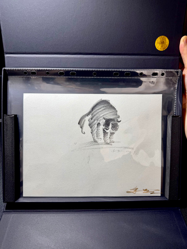 No. 015  "Black Cat Series – Fluffed Up"