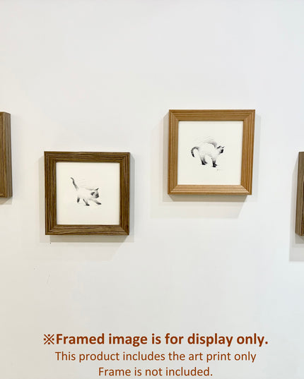 Siamese Cats Series (Set of 4 Illustrations)