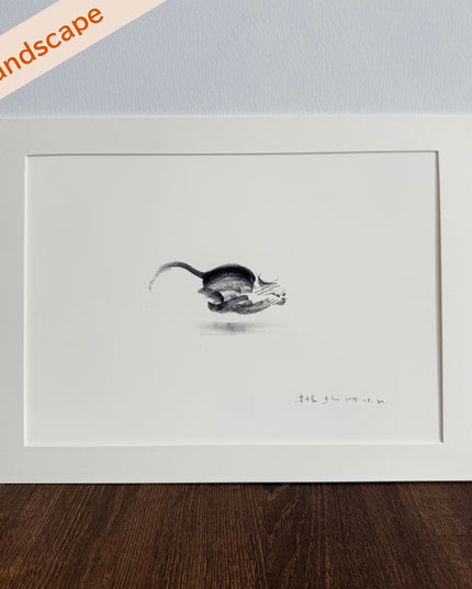 Art Print – "Dashing Cat 2"  (2506P002)
