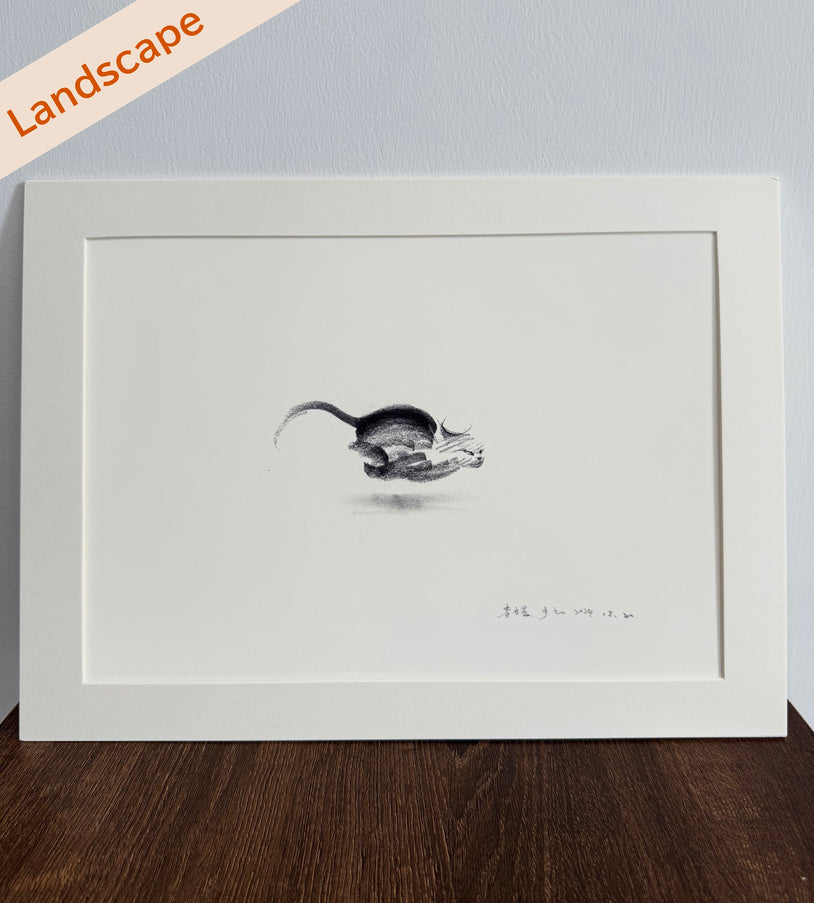 Art Print – "Dashing Cat 2"  (2506P002)
