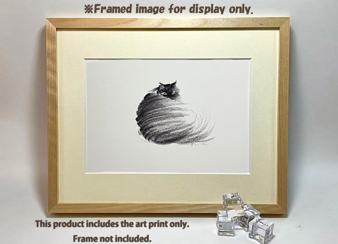 Art Print - "The Black Cat - Looking Back 2" (2603P005)