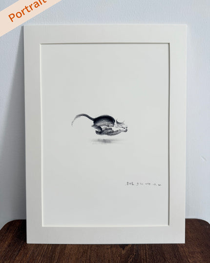 Art Print – "Dashing Cat 2"  (2506P002)