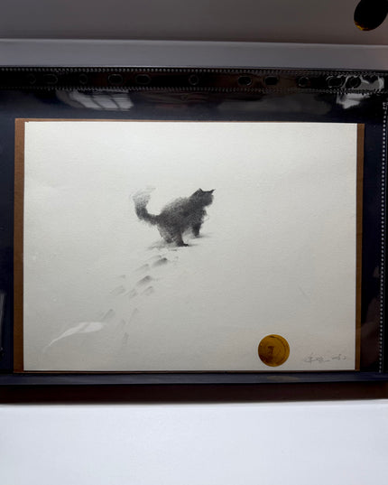 No. M011  "The Black Cat, Snowfield No. II" (Masterpiece)