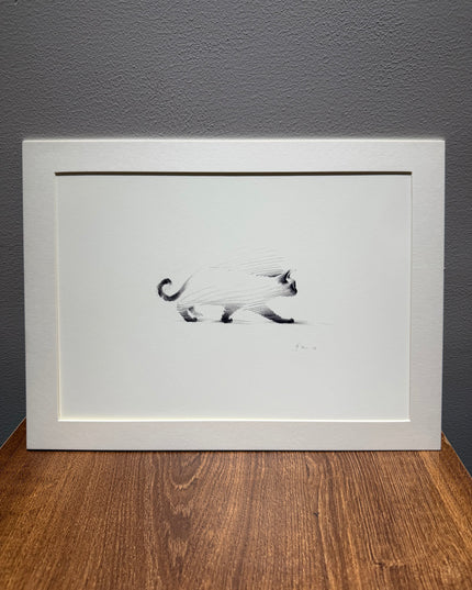 Art Print – "Siamese Cat — Stroll" (2510P002)
