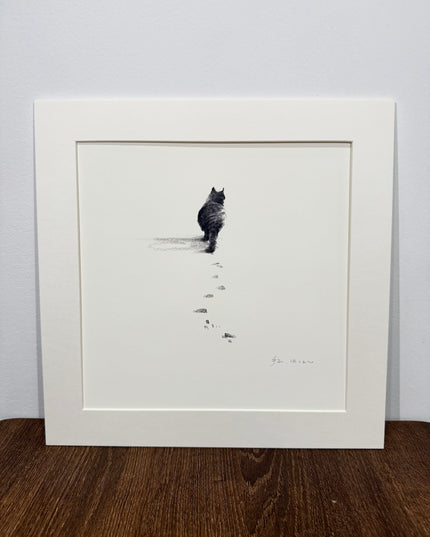 Snowy Kittens Series (Set of 4 Illustrations)