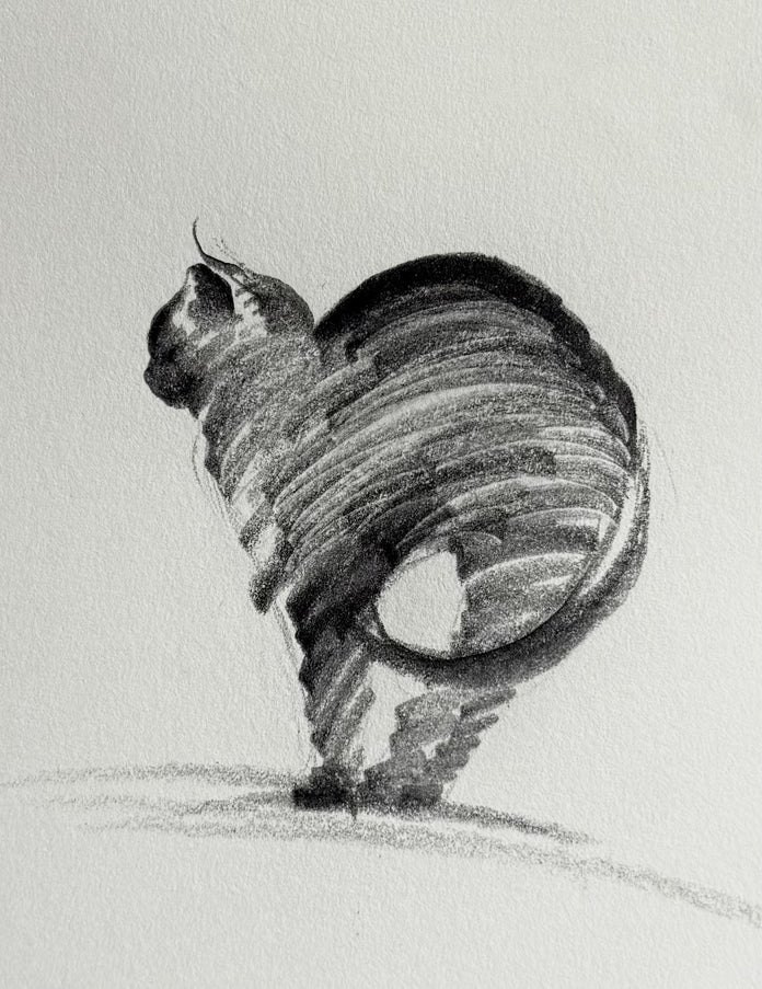 No. M003  "The Black Cat — Morning Stretch" (Masterpiece)