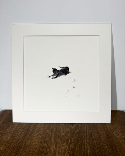 Snowy Kittens Series (Set of 4 Illustrations)