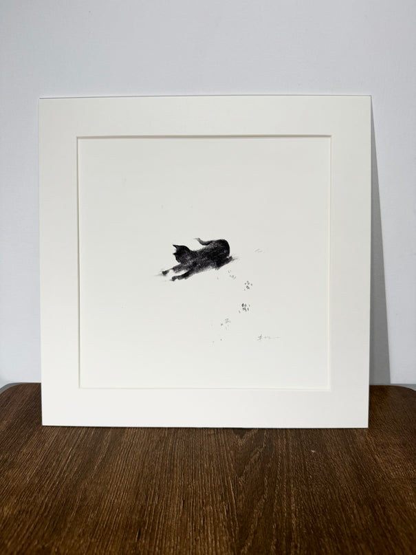 Snowy Kittens Series (Set of 4 Illustrations)