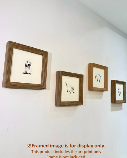 Siamese Cats Series (Set of 4 Illustrations)