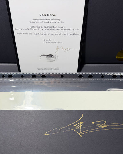 No. 019  "Black Cat Series, Warning"