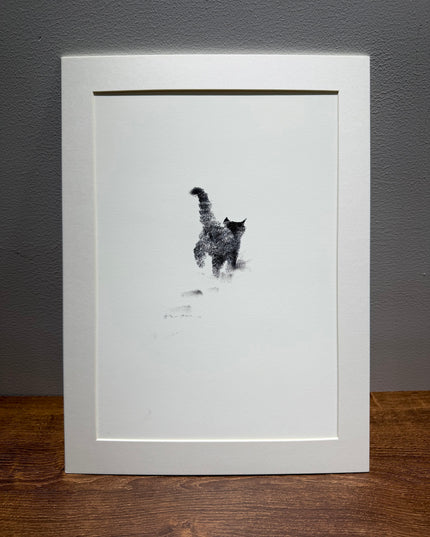 Art Print - "The Black Cat - Snowy Kitten 3" (2603P002)